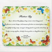 Flutter door gedicht Muismat (Voorkant)