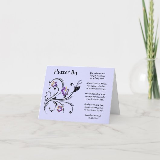 Flutter door Wenskaart Kaart (Voorkant)