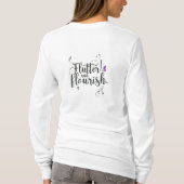 Flutter en bloeien t-shirt (Achterkant)