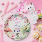 Flutter en draai Fairy bloementuin verjaardag Papieren Bordje (Feest)