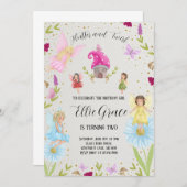 Flutter en Kronkel Fairy Kaart (Voorkant / Achterkant)