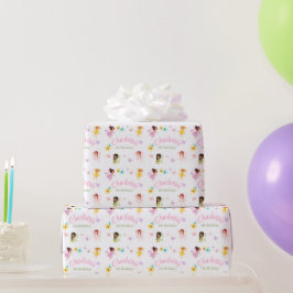 Flutter en Kronkel Fairy Verjaardagsfeestgeschenk  Cadeaupapier