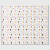 Flutter en Kronkel Fairy Verjaardagsfeestgeschenk Cadeaupapier (Vlak)