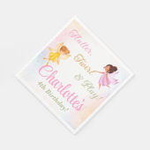 Flutter en Kronkel Fairy Verjaardagsfeestje Servet (Hoek)