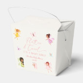 Flutter en Twirl Betoverd Fairy Baby shower Bedankdoosjes (Achterkant)