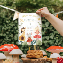 Flutter en twirl betoverde fee verjaardag kaart