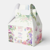 Flutter en twirl Fairy tuin waterverf verjaardag Bedankdoosjes (Achterkant)