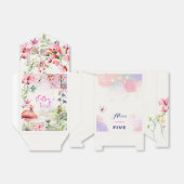 Flutter en twirl Fairy tuin waterverf verjaardag Bedankdoosjes (Uitgevouwen)