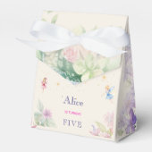 Flutter en twirl Fairy tuin waterverf verjaardag Bedankdoosjes (Voorkant Zijde)