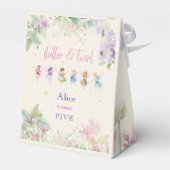 Flutter en twirl Fairy tuin waterverf verjaardag Bedankdoosjes (Achterkant)