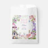 Flutter en twirl Fairy tuin waterverf verjaardag Bedankzakje (Voorkant)