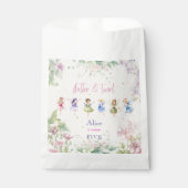 Flutter en twirl Fairy tuin waterverf verjaardag Bedankzakje (Voorkant)