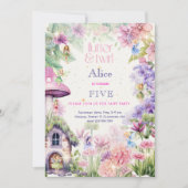 Flutter en twirl Fairy tuin waterverf verjaardag Kaart (Voorkant)