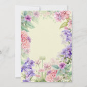 Flutter en twirl Fairy tuin waterverf verjaardag Kaart (Achterkant)