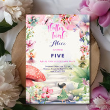 Flutter en twirl Fairy tuin waterverf verjaardag