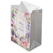 Flutter en twirl Fairy tuin waterverf verjaardag Medium Cadeauzakje (Voorkant Gekanteld)