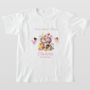 Flutter en Twirl Fairy Verjaardagsfeestje Shirt