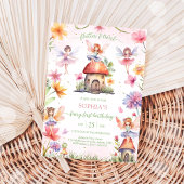 Flutter en Twirl Fee Eerste Verjaardag Kaart