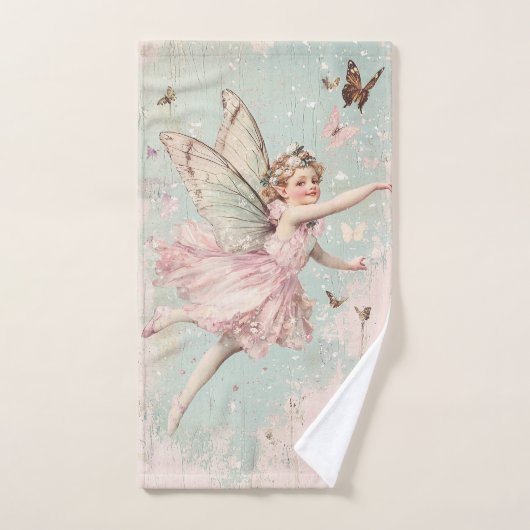 Flutter en Twirl Flower feeënmeisje Bad Handdoek (Handdoek)