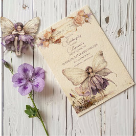 Flutter en Twirl Flower sprookjesmeisje Verjaardag Kaart