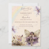 Flutter en Twirl Flower sprookjesmeisje Verjaardag Kaart (Voorkant)