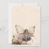 Flutter en Twirl Flower sprookjesmeisje Verjaardag Kaart (Achterkant)