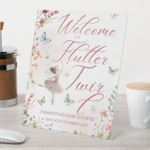 Flutter en Twirl Magische Vleugels Baby Shower Taf