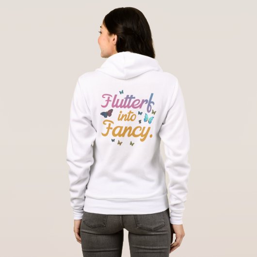 Flutter fancy hoodie (Achterkant volledig)