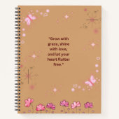 Flutter & Flourish: een tijdschrift voor positivit Notitieboek (Voorkant)