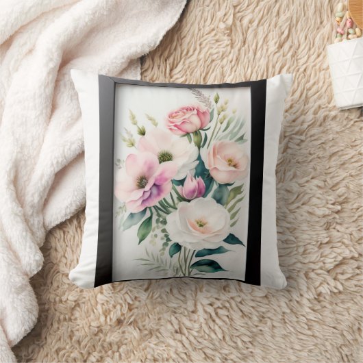 Flutter & Grace: Elegante vlinder T-shirt Design Kussen (Deken)