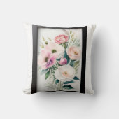 Flutter & Grace: Elegante vlinder T-shirt Design Kussen (Voorkant)