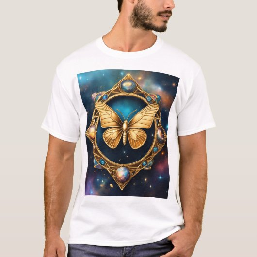 "Flutter in stijl" of "Wings of Elegance" T-shirt (Voorkant)