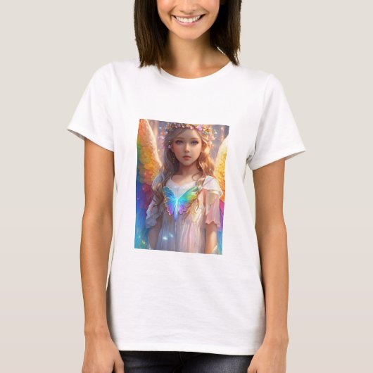 "Flutter in stijl" of "Wings of Elegance" T-shirt (Voorkant)