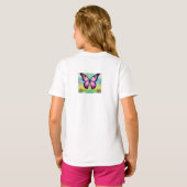 "Flutter in stijl" of "Wings of Elegance" T-shirt (Achterkant volledig)