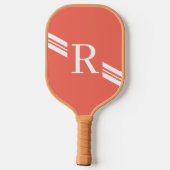 Flutter Monogram Initiaal Vlinders Pickleball Paddle (Achterkant)