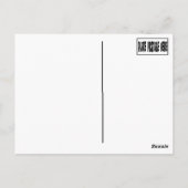 "Flutter Mural" gekleurd Briefkaart (Achterkant)