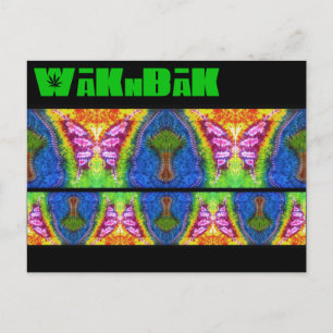 "Flutter Mural" gekleurd Briefkaart