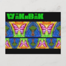 "Flutter Mural" gekleurd Briefkaart