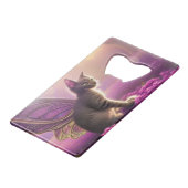 Flutter Mytt Kat- Creditkaart Flessenopener (Voorkant Gekanteld)