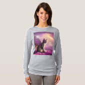 Flutter-Mytt-Kat ( LS-Shirt) T-shirt (Voorkant volledig)