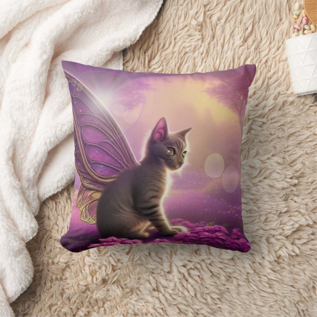Flutter Mytt Kat (Sierkussen) Kussen (Deken)