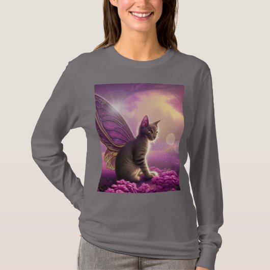 Flutter Mytt Kat- T-shirt (Voorkant)