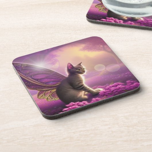 Flutter Mytt Kttty- Bier Onderzetter (Linkerzijde)