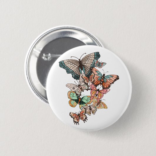 Flutter naar de lente ronde button 5,7 cm (Voorkant /achterkant)