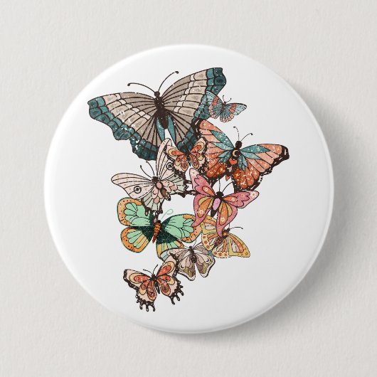 Flutter naar de lente ronde button 7,6 cm (Voorkant)