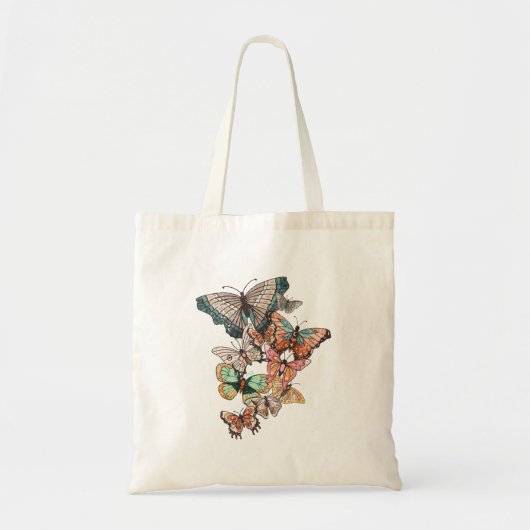 Flutter naar de lente tote bag (Voorkant)