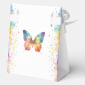 Flutter On Over Rainbow Butterfly 1st Birthday Bedankdoosjes (Achterkant)