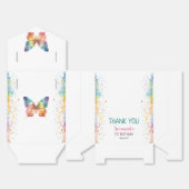Flutter On Over Rainbow Butterfly 1st Birthday Bedankdoosjes (Ongevouwen)