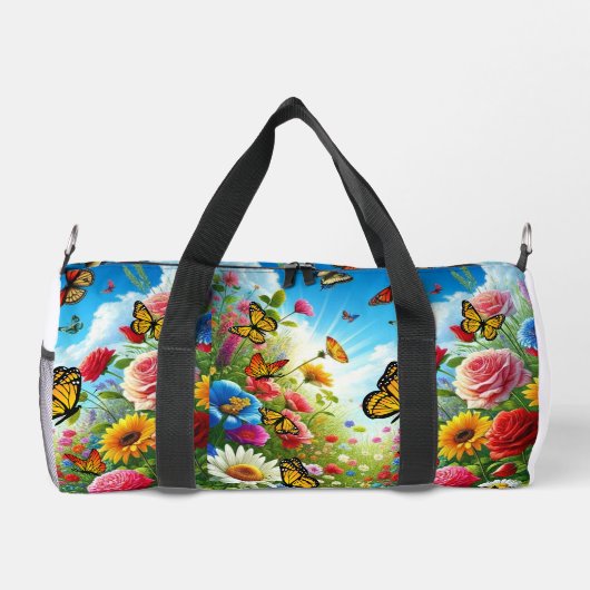 Flutter & pasvorm mooie vlindertuin plunjezak (Achterkant)