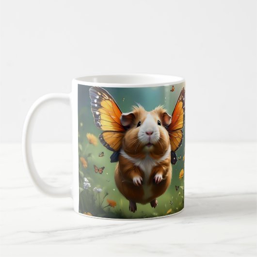 Flutter Paws: het cavia neemt de vlucht Koffiemok (Links)